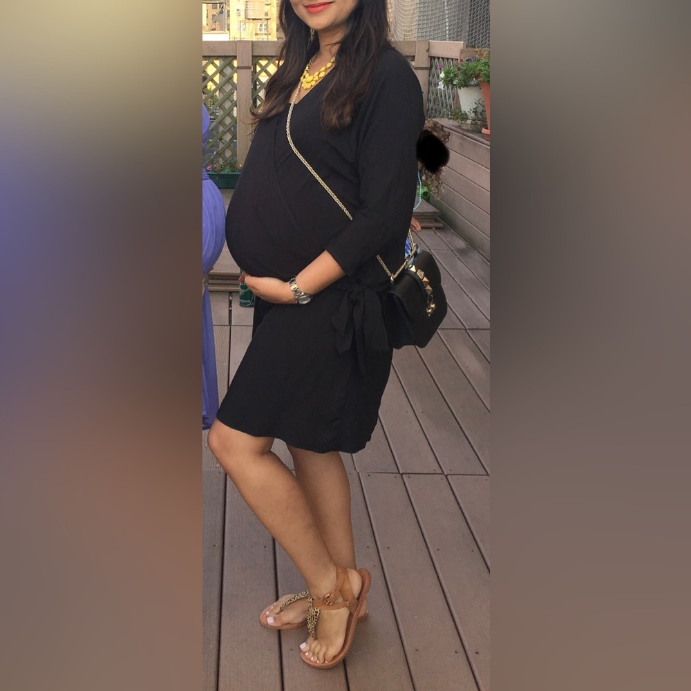 Hatch | Maternity Side Tie Wrap Dress